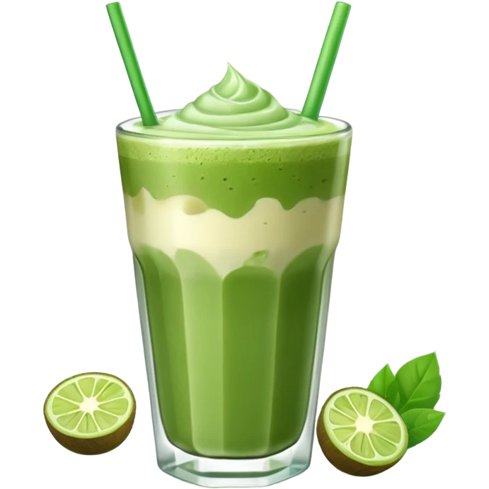 Ice Matcha latte emoji