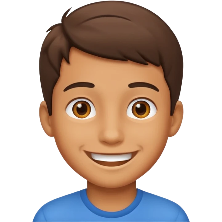 Gülen erkek çocuk emoji