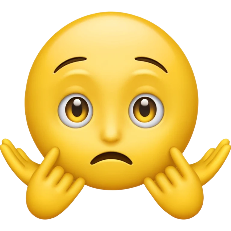 Yellow emoji rolling eyes and shrugging emoji