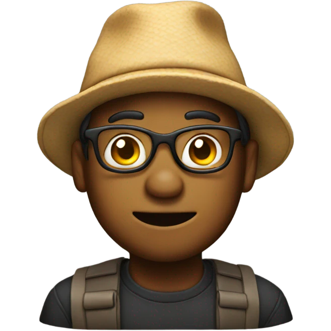 dork with hat emoji