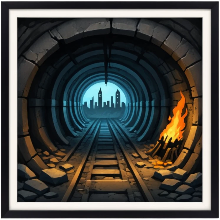 dark corrupted city underground emoji