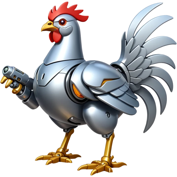 Mecha battle chicken emoji