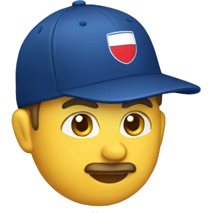 Czech in a cap emoji