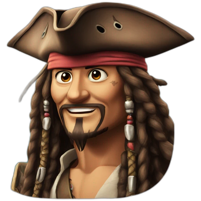 Jack Sparrow smirk emoji