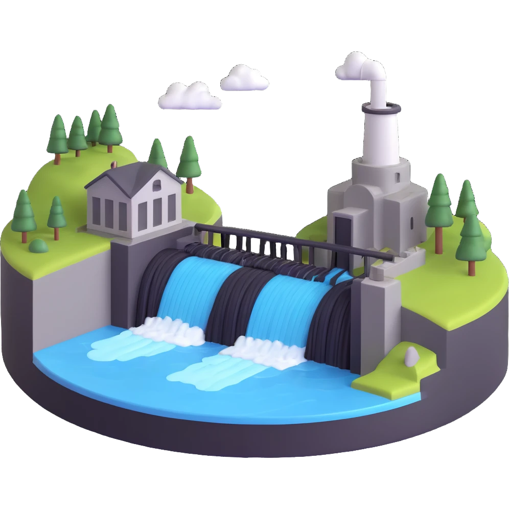 Hydroelectricity emoji