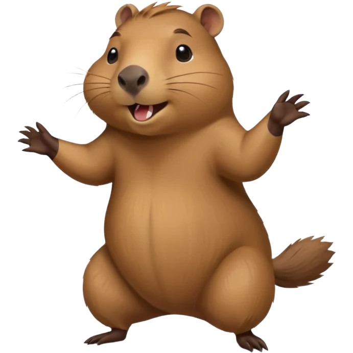 Dancing capybara emoji