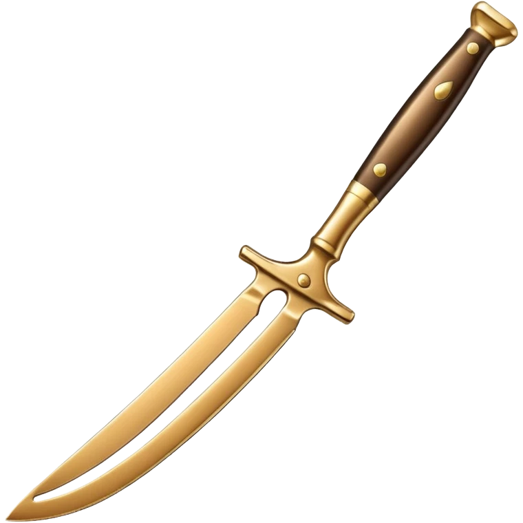 gold barber straight razor emoji
