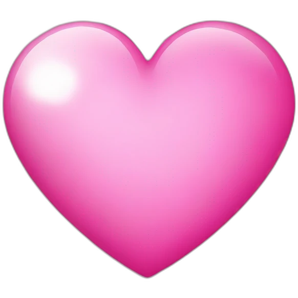 Pink heart with shine  emoji