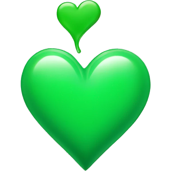 A green heart emoji