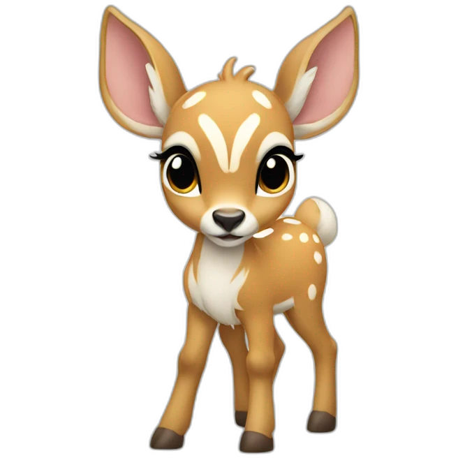 white bambi emoji