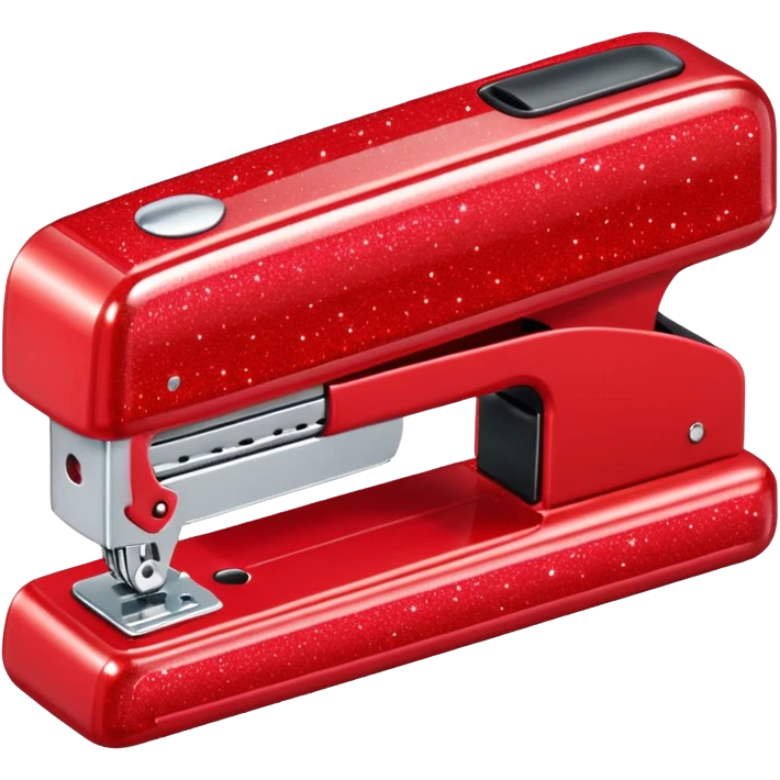 red glitter office supplies emoji