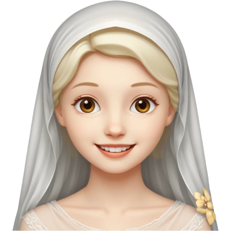 crée moi une jeune fille très belle avec le voile emoji