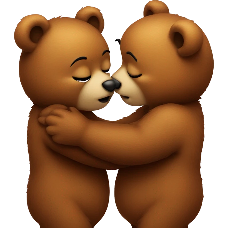 Bears kissing emoji