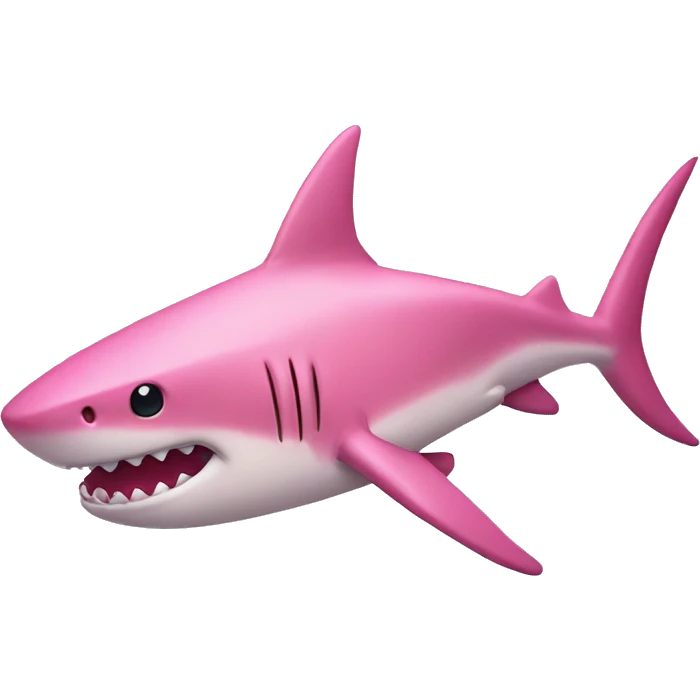 pink shark emoji