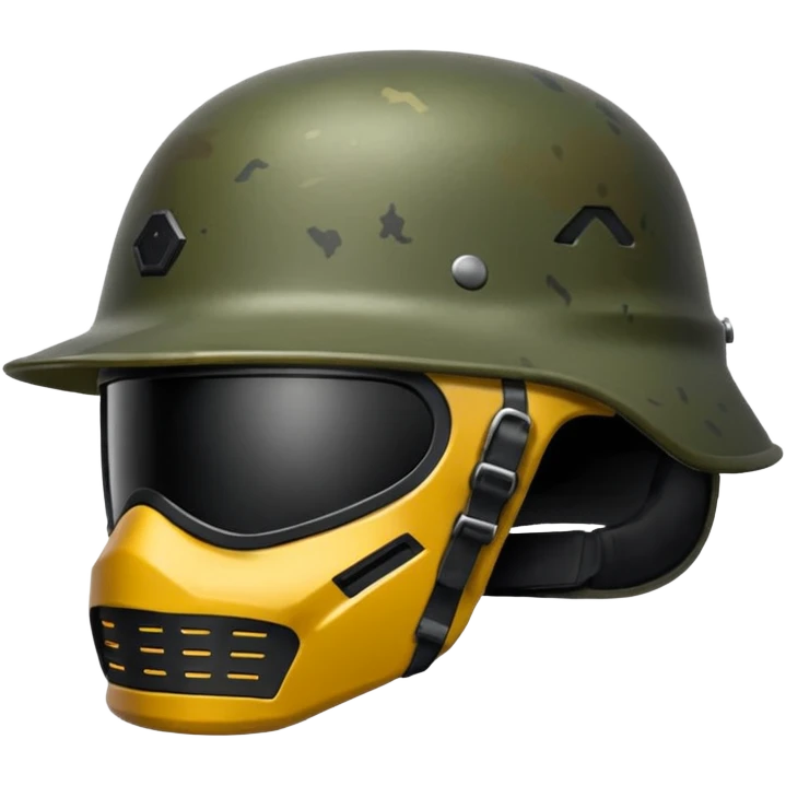 Üstünde (PUBG)yazan bir kask yap. emoji