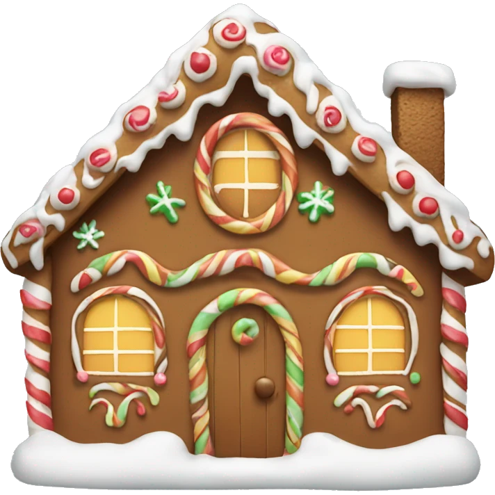 Gingerbread house emoji