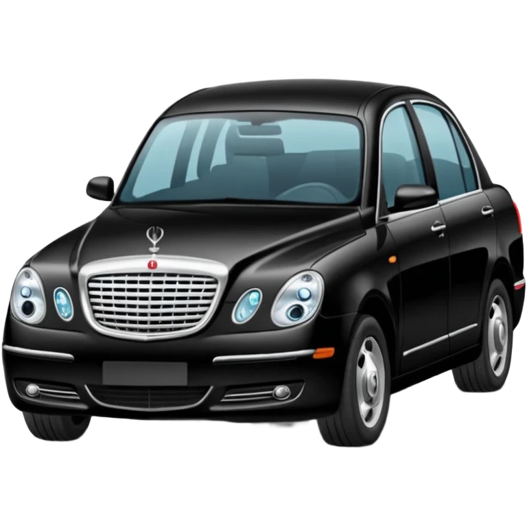 Crée-moi une voiture noire, berline, très classe La voiture  en long 2025classe S que d’un côté emoji