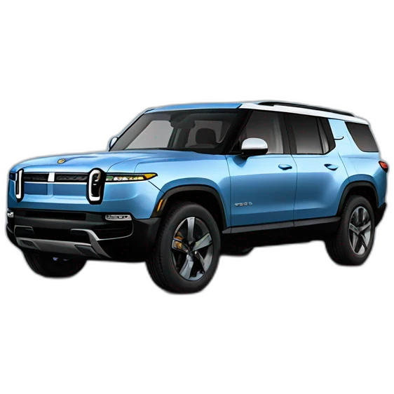 blue rivian car emoji