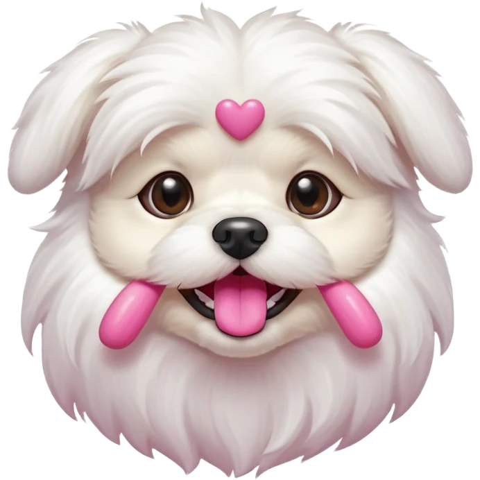Cute dog Maltese emoji