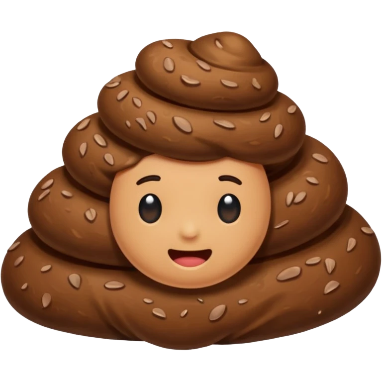 Poop shows a like emoji