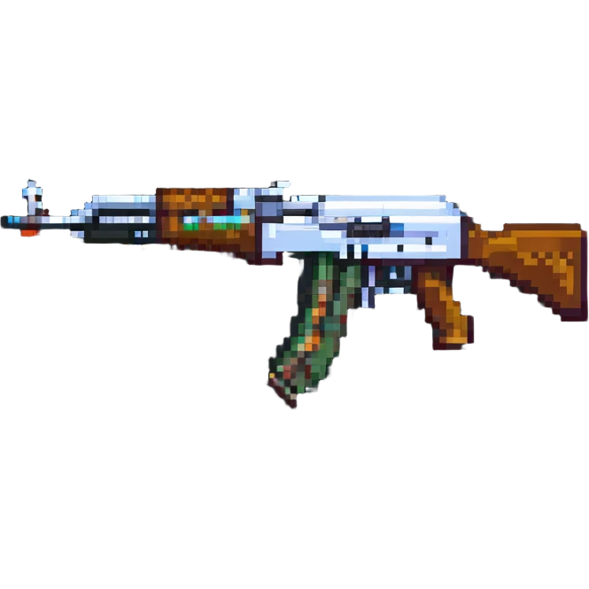 pixel art AK-47 rifle emoji