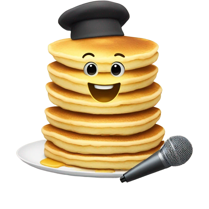 Singing stack of pancakes  emoji