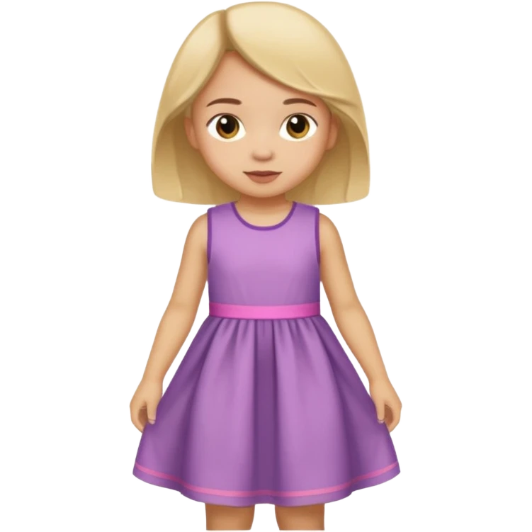 a little girl changing clothes emoji