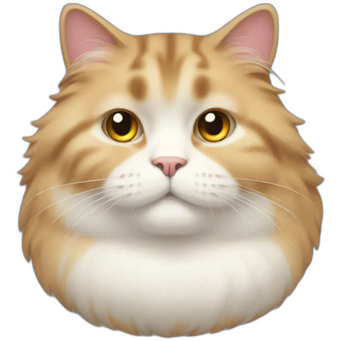 fat fluffy cat emoji