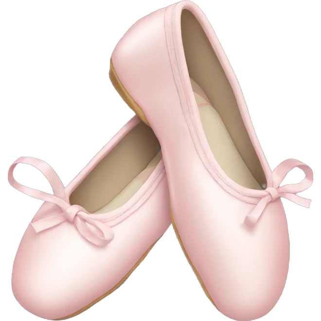 Pale pink ballet shoes emoji