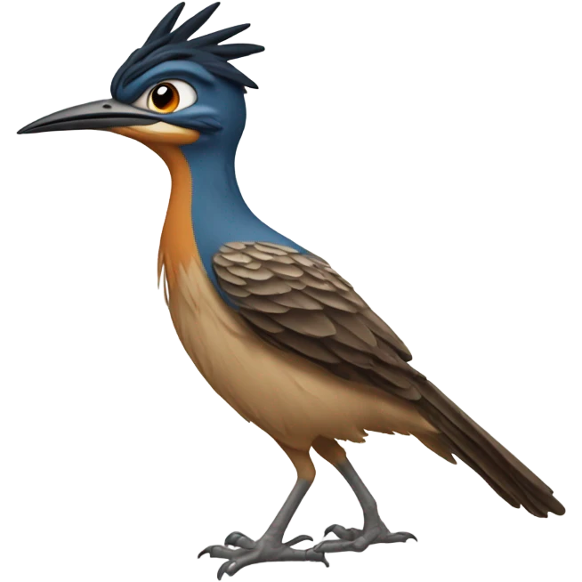 Roadrunner with heart emoji