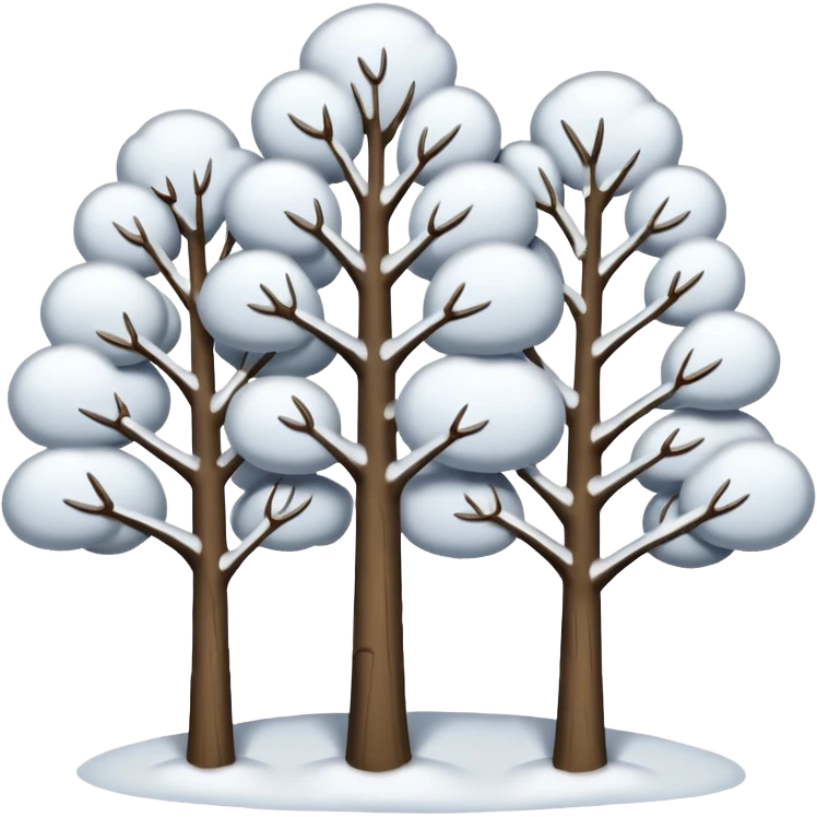 10 Snowy trees emoji