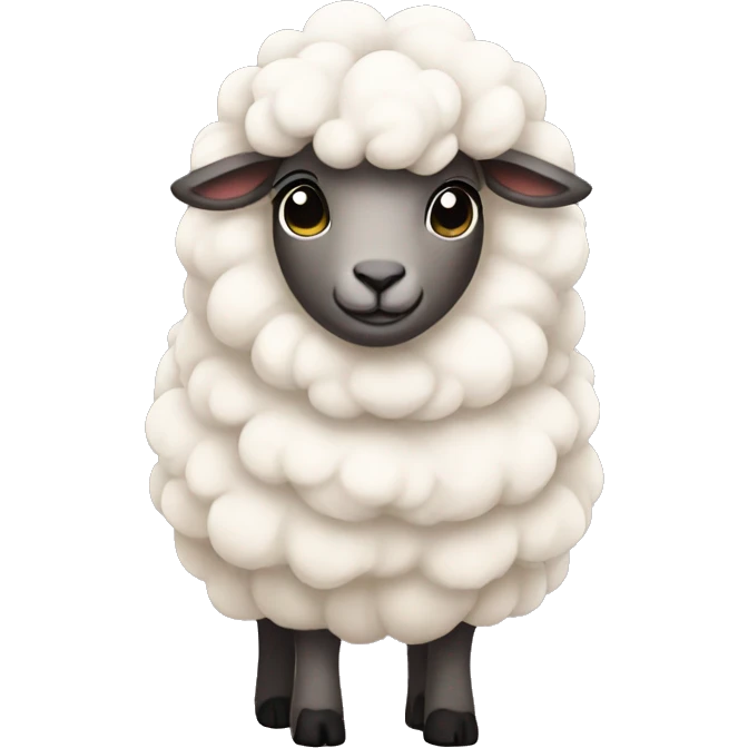 Girly sheep emoji