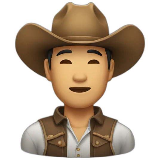 asian-man-wearing-big-cowboy-hat emoji