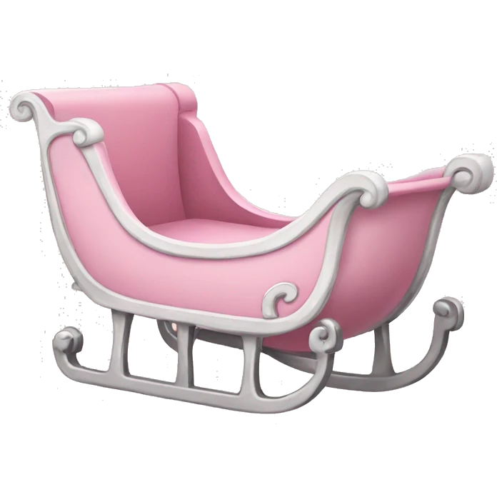 light pink sleigh emoji