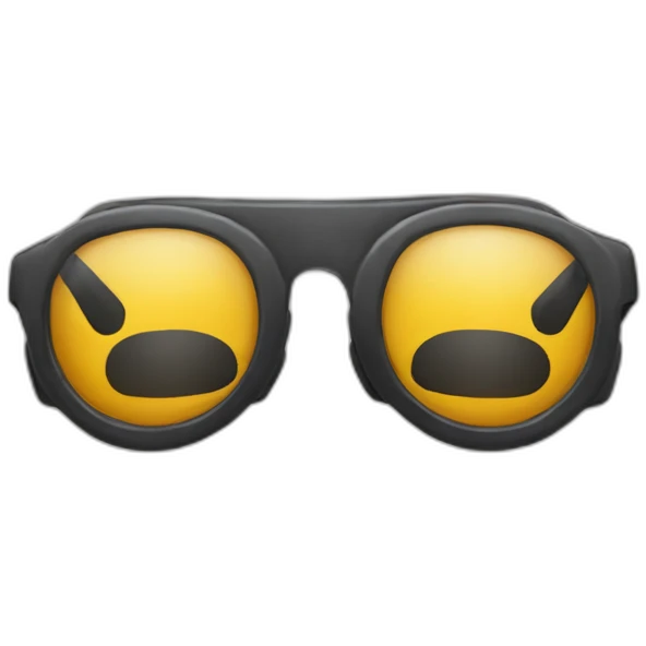 Calcetín con gafas emoji
