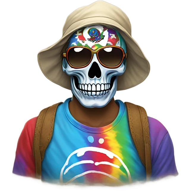 Guy with a Grateful Dead shirt emoji
