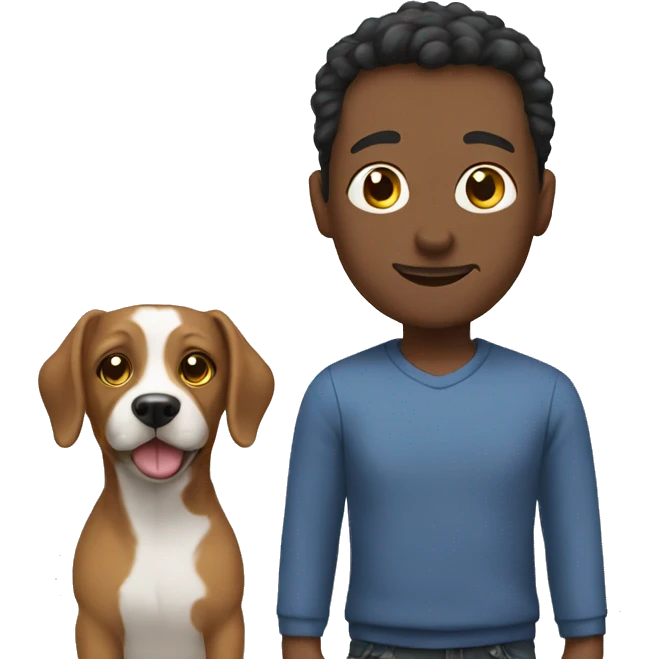 Dogs owner leaving him emoji