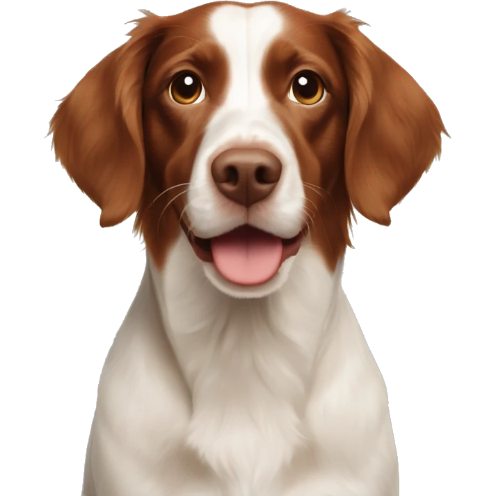 brown brittany spaniel english crocker mix  emoji