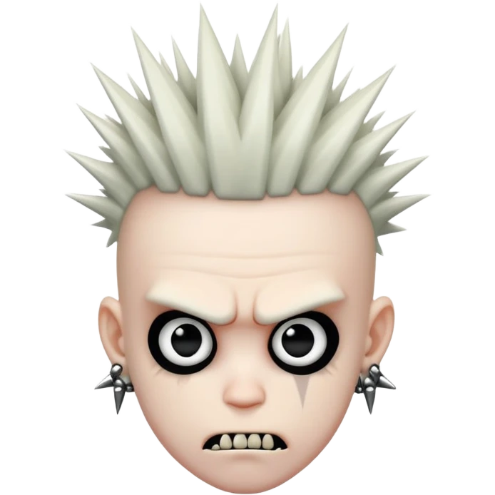 Freaky little punk man emoji