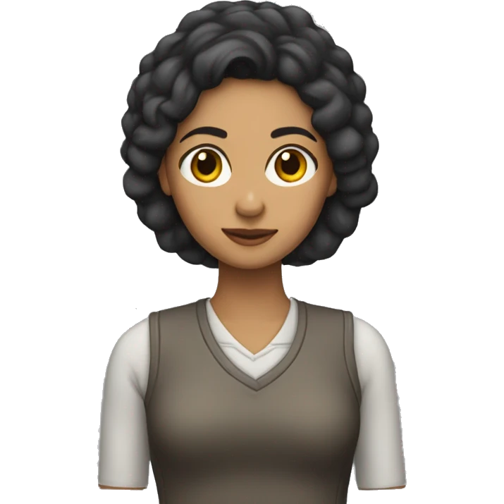 Mujer morena joven  emoji