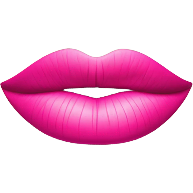 Pink kiss emoji