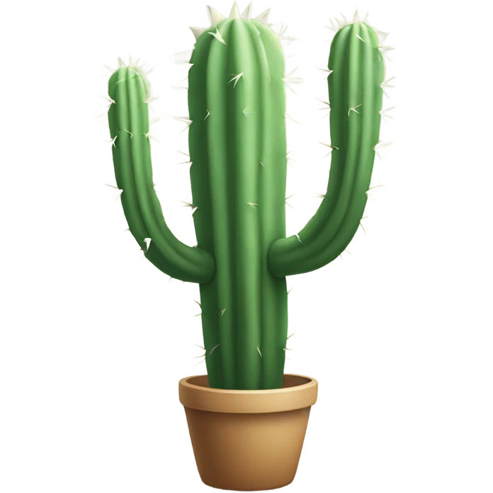 White cactus emoji