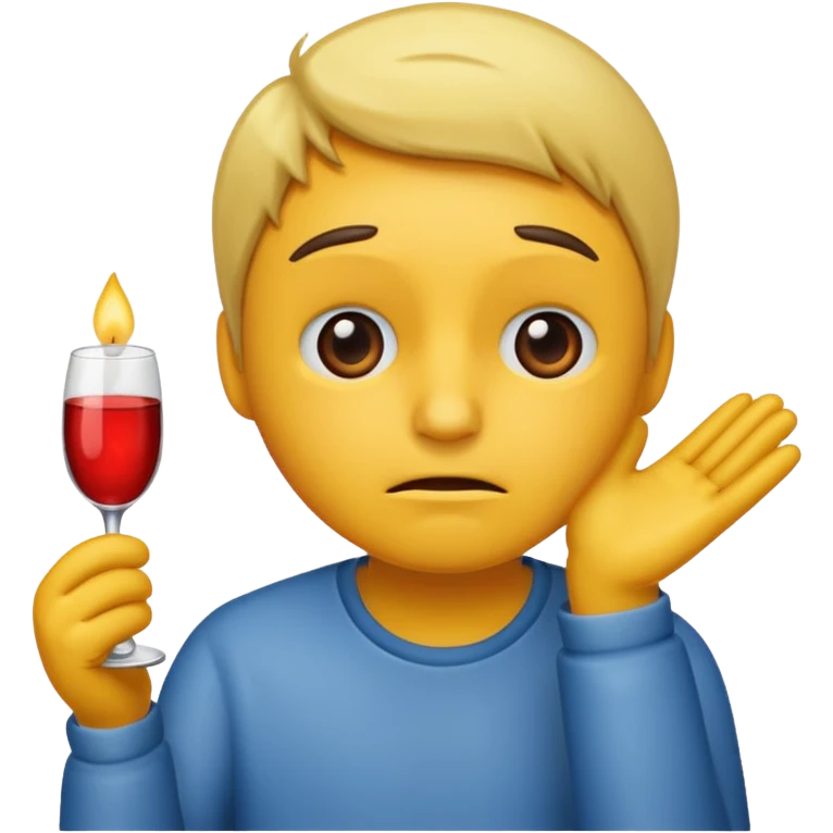 sad but celebrating emoji