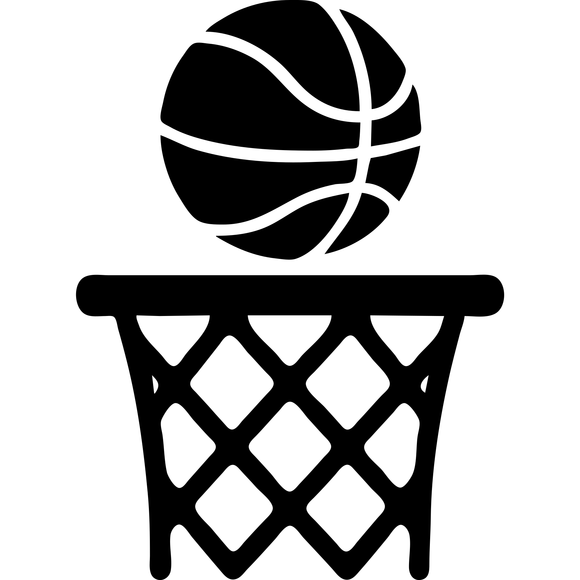 A basketball ball in a net emoji