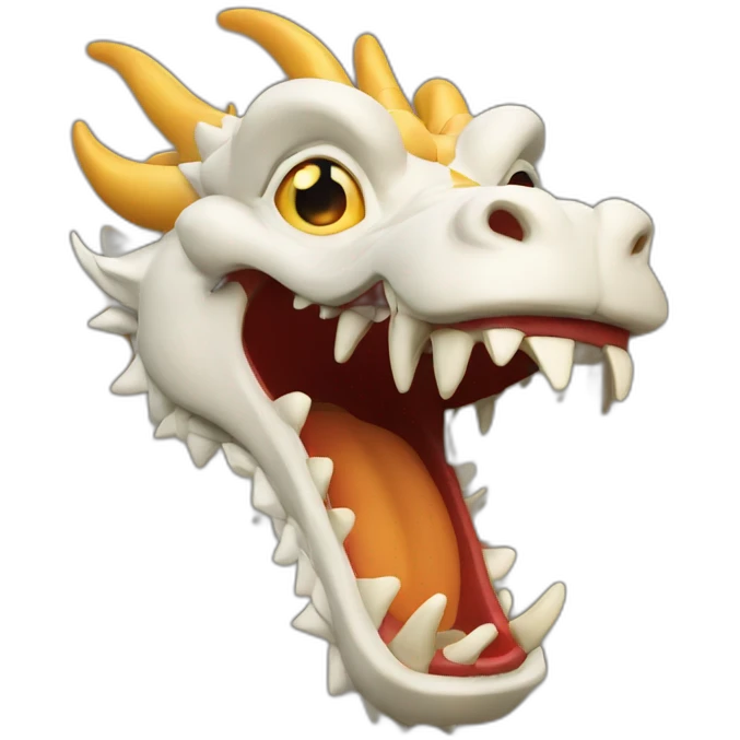 laughing Chinese dragon emoji