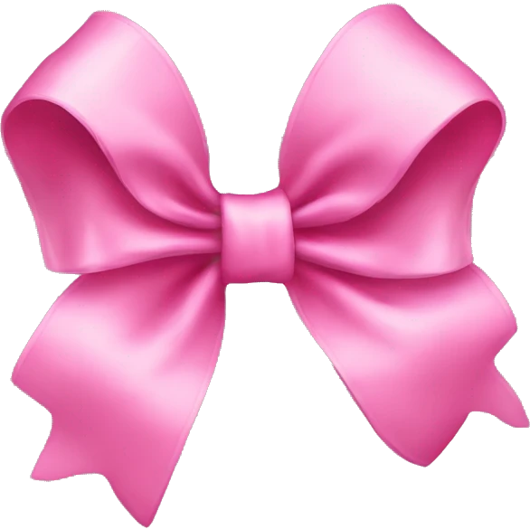 Pink bow emoji
