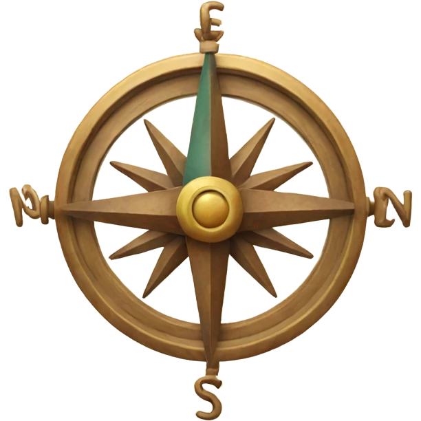 Spinning compass emoji