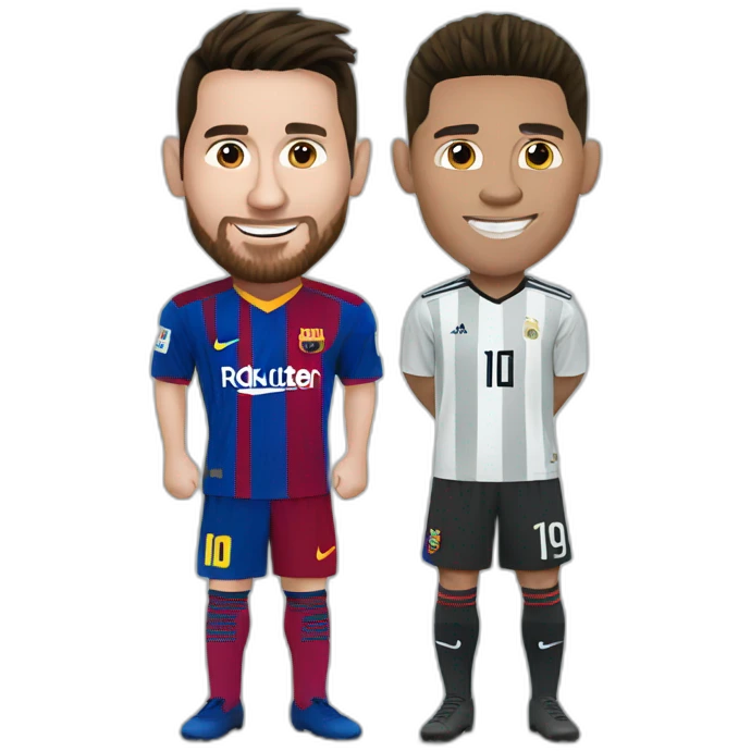 Messi and Ronaldo emoji