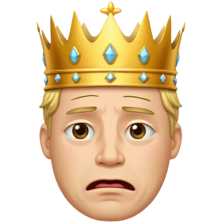 плачущий король из  clash royale emoji
