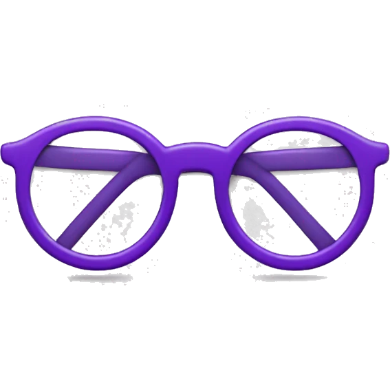purple smiley face with glasses emoji